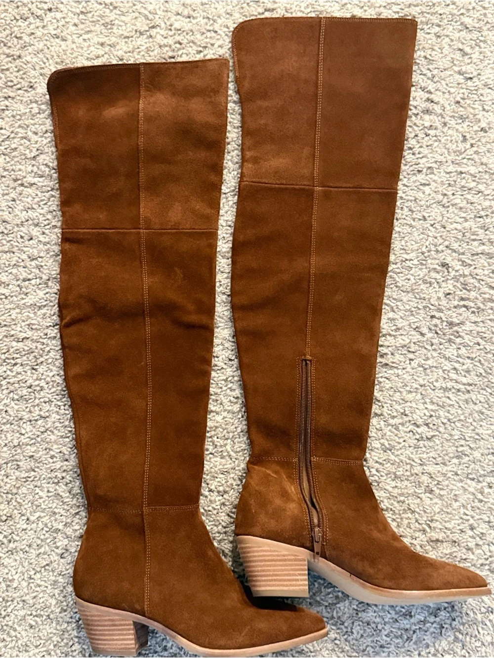 Steve Madden Brown Suede Over-the-Knee Boots